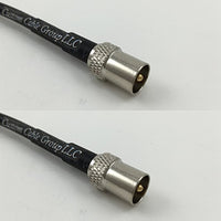 12 inch RG188 DVB TV Pal Male to DVB TV Pal Male Pigtail Jumper RF coaxial cable 50ohm Quick USA Shipping