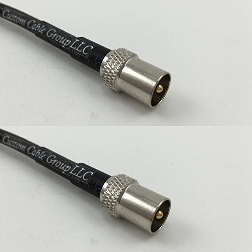 12 inch RG188 DVB TV Pal Male to DVB TV Pal Male Pigtail Jumper RF coaxial cable 50ohm Quick USA Shipping