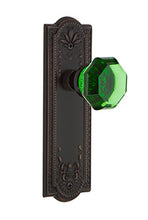 Load image into Gallery viewer, Nostalgic Warehouse 723382 Meadows Plate Double Dummy Waldorf Emerald Door Knob in Timeless Bronze
