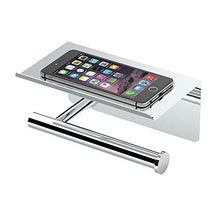 Load image into Gallery viewer, Gatco 1420 Latitude II Toilet Paper Holder with Mobile Shelf, Chrome
