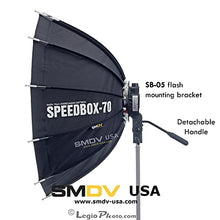 Load image into Gallery viewer, SMDV Diffuser SPEEDBOX-S70 - Professional 28-inch (70cm) Rigid Portable Quick Folding Dodecagon Softbox for Speedlight Flash - Legio Limited Edition
