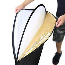 Load image into Gallery viewer, PULUZ 5 in 1 Portable Multi-disc Collapsible Photo Studio Reflector Board (Silver/Translucent/Gold/White/Black) Size: 80cm 31.5in
