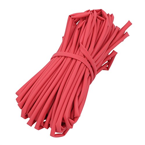 Aexit 15M Long Electrical equipment 2.5mm Inner Dia. Polyolefin Heat Shrinkable Tube Red for Wire Repairing