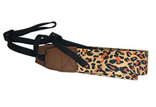 Load image into Gallery viewer, MILE Brown Leopard Pattern Cotton Canvas Fabric Neck Shoulder Strap Camera Strap for DSLR, SLR, and Digital Camera, for Nikon, Canon, Samsung ETC 0730

