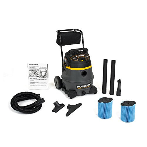 WORKSHOP Wet/Dry Vacs WS1400CA High Power Wet Dry Shop Vacuum, 14-Gallon, 6.0 Peak HP with Dust Filter for Shop Vacuum