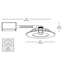 Load image into Gallery viewer, Bazz SLWDR4W Slim Round Integrated LED Recessed Light Fixture Kit, Warm Dimming, Damp Location, Energy Efficient, Easy Installation, 4-in, White
