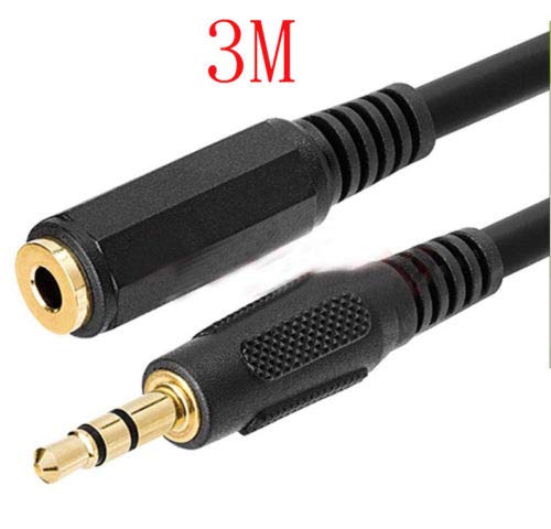 yan 3M 10 Ft Stereo Headset Headphone Extention Audio Cable 3.5mm Male to Female