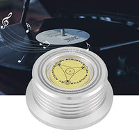 60Hz Turntable Disc Record Stabilizer Clamp with Bubble Level for LP Vinyl Record Player(Silver)