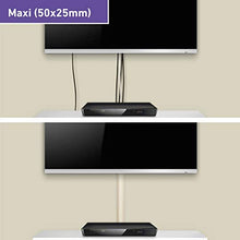 Load image into Gallery viewer, D-Line 1D5025M TV Trunking | Cable Management System | Perfect to Hide Wires &amp; Tidy Cables in The Home or Office | Covering Cables from Wall Mounted TVs  50x25mm, 1m Length, Magnolia
