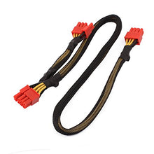 Load image into Gallery viewer, uxcell PCI Express PCIE 8 Pin to Dual 6 2 Pin Video Card Y-Splitter Adapter Power Supply Cable
