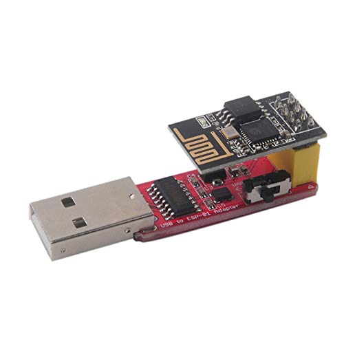 Stemedu ESP-01S USB to ESP8266 ESP-01S Wireless WiFi Adapter Module Wi-Fi CH340G 4.5-5.5V, 115200 Baud Rate, Upgrade to 4MB Flash