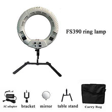 Load image into Gallery viewer, Yidoblo FS-390II Mini Portable Ring lamp LED Warm &amp; Cold Light Make-up Beauty Salon Nail Ring Light 192 LED Lights + Bag
