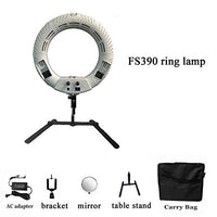 Yidoblo FS-390II Mini Portable Ring lamp LED Warm & Cold Light Make-up Beauty Salon Nail Ring Light 192 LED Lights + Bag