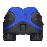 Blue Kids Binoculars 8 X 21 for Bird Watching, Watching Wildlife or Scenery, Game, Mini Compact and Image Stabilized