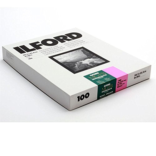 Ilford MGFB1K Fiber Based B & W Paper - 8x10, 100PK Glossy