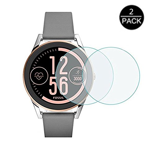 for Fossil Q Control Watch Screen Protector - [2pack] High Clear Smartwatch Tempered Glass Screen Protector for Watch Fossil Q Control,Q Control,q Control Fossil Fossil Q Control