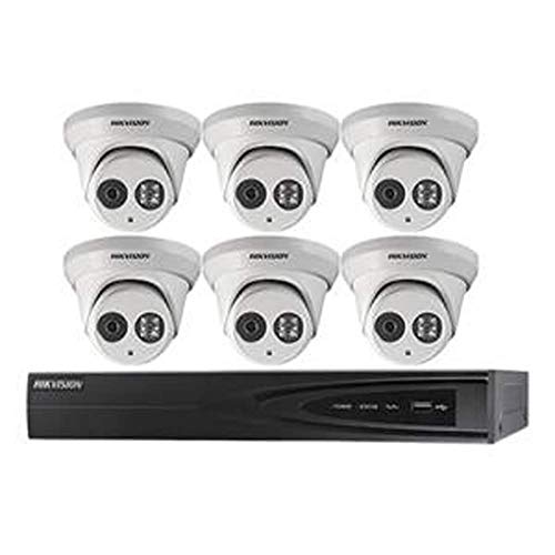 Hikvision USA I7608N2TP Hikvision Kit, 8 Ch Nvr with Poe, 2 Tb Storage, Six 4Mp Outdoor Turret W 2.8Mm Lens, H.264+