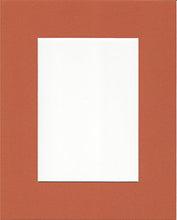 Load image into Gallery viewer, Pack of 10 12x16 Orange Picture Mats with White Core, for 8x12 Pictures
