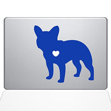 Load image into Gallery viewer, The Decal Guru I Love My French Bulldog Decal Vinyl Sticker, 15&quot; MacBook Pro (2016 &amp; Newer Models), Dark Blue (1480-MAC-15X-DB)
