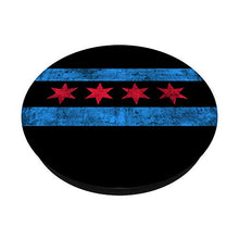 Load image into Gallery viewer, Chicago Flag Design - Distressed - Grunge
