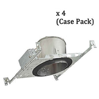 6-Inch New Construction E26 Recessed Can Light IC & Airtight Slope Ceiling Case Pack of 4