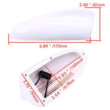 Load image into Gallery viewer, Possbay Universal Car Shark Fin Antenna AM/FM Radio Signal Roof Aerial for Auto SUV Truck Offroad with Adhesive Base White

