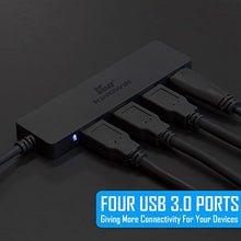 Load image into Gallery viewer, Kingwin USB Hub 4 Port USB C to USB 3.0 Data Hub for Mobile SSD, Macbook, Mac Pro / Mini, iMac, Chromebook, Surface Pro, USB Flash Drives, Notebook PC, XPS, and More [Ultra Slim]

