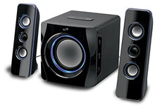 Load image into Gallery viewer, iLive Bluetooth Speaker System with Built-In Subwoofer, 7.28 x 8.86 x 7.28 Inches, Black (iHB23B)
