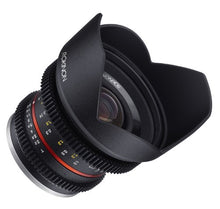 Load image into Gallery viewer, Rokinon Cine CV12M-FX 12mm T2.2 Cine Lens for Fujifilm X-Mount Cameras
