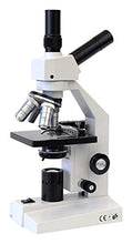 Load image into Gallery viewer, AmScope D120C-MS Dual-View Compound Monocular Microscope, WF10x and WF25x Objectives, 40X-2500X Magnification, Brightfield, 1.25 NA Abbe Condenser, Mechanical Stage
