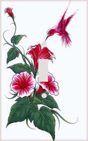 Hummingbird and Flowers Switchplate - Switch Plate Cover