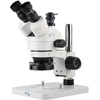 KOPPACE 7X-45X,Trinocular Stereo Microscope,144 LED Ring Light,1/2 CTV Camera Interface,Mobile Phone Repair Microscope