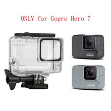 Load image into Gallery viewer, for Waterproof Go pro Hero 7 Silver/White Housing for Protective Rotective Underwater Dive Hero 7 Silver/White Case Transparent
