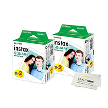 Load image into Gallery viewer, Fujifilm Instax Square Instant Film - 40 Exposures - for use with The Fujifilm instax Square Instant Camera + Quality Photo Microfiber Cloth
