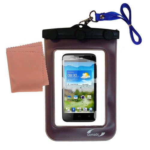 outdoor Gomadic waterproof carrying case suitable for the Huawei Ascend D quad to use underwater - keeps device clean and dry