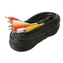Load image into Gallery viewer, 12ft 3 RCA to 3 RCA M/M Cable Gold Plated
