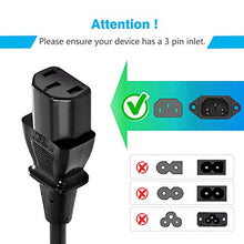 Load image into Gallery viewer, AMSK POWER 3-Prong 6 Ft 6 Feet Ac Power Cord Cable Plug for Samsung Printer ML-2525 ML-2525W ML-2570
