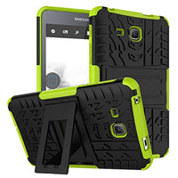 Galaxy Tab A 7.0 Case, Samsung T280 Protective Cover Double Layer Shockproof Armor Case Hybrid Duty Shell Anti-Slip with Kickstand for Samsung Galaxy Tab A 7.0 Inch SM-T280/ T285 Tablet Green