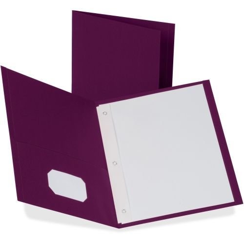 Oxford - Twin-Pocket Folders With 3 Fasteners Letter 1/2