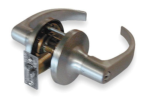 Medium Duty Lever Lockset, Curved, Entry