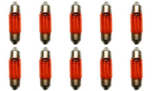 Load image into Gallery viewer, CEC Industries #3021A (Amber) Bulbs, 12 V, 3 W, EC11-5 Base, T-2.25 shape (Box of 10)
