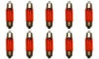 CEC Industries #3021A (Amber) Bulbs, 12 V, 3 W, EC11-5 Base, T-2.25 shape (Box of 10)