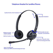 Load image into Gallery viewer, RJ9 Telephone Headset for Cisco Phones with Microphone Noise Cancelling Dual Ear Office Landline Headset for Cisco CP-7821 CP-7841 7931G 7940 7942G 7945G 7960 7962G 7965G 7970 8841 8865 8961 9951
