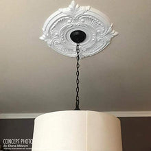 Load image into Gallery viewer, Ekena Millwork CMP22CO Cole Thermoformed PVC Ceiling Medallion, 22&quot;OD x 3 1/2&quot;ID x 1&quot;P, White
