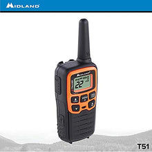 Load image into Gallery viewer, Midland T51VP3 22 Channel FRS Walkie Talkie - Up to 28 Mile Range Two-Way Radio - Orange/Black (Pack of 6)
