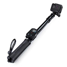Load image into Gallery viewer, SANDMARC Pole - Black Edition: 17-40&quot; Waterproof Extension Pole (Selfie Stick) for GoPro Hero 8, Max, 7, 6, Fusion, Hero 5, 4, Session, 3+, 3, 2, HD &amp; Osmo Action - with Remote Clip (Mount)
