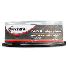 Load image into Gallery viewer, Innovera DVD-R Inkjet Printable Recordable Disc
