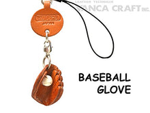 Load image into Gallery viewer, Baseball Glove Leather Goods mobile/Cellphone Charm VANCA CRAFT-Collectible Uniqe Mascot Made in Japan
