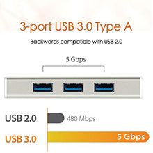Load image into Gallery viewer, j5create USB C Hub Adapter Dongle USB 3.1 Type C Cable to 3-Port USB 3.0 &amp; VGA Multi-Monitor Display | SuperSpeed Backwards Compatible with USB 2.0 for Apple MacBook, Windows Laptops, Tablets
