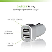 Load image into Gallery viewer, Ubio Labs (2-Pack) 6ft Tangle-Free Micro USB Cable kit for Android, Samsung, HTC, LG, Motorola. 6 Foot Long Woven Charge/sync Cord with Dual USB Wall and car Charger. 2.4A /4.8A (24W)
